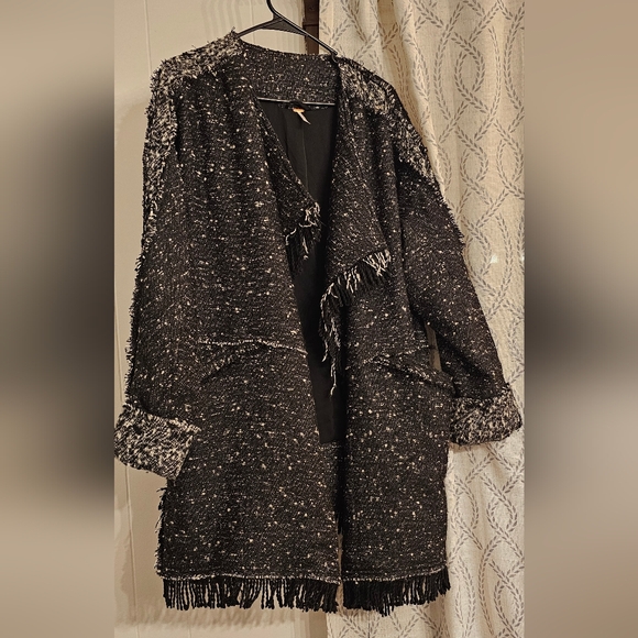 Free People Jackets & Blazers - Free People (S) Black Dress Coat